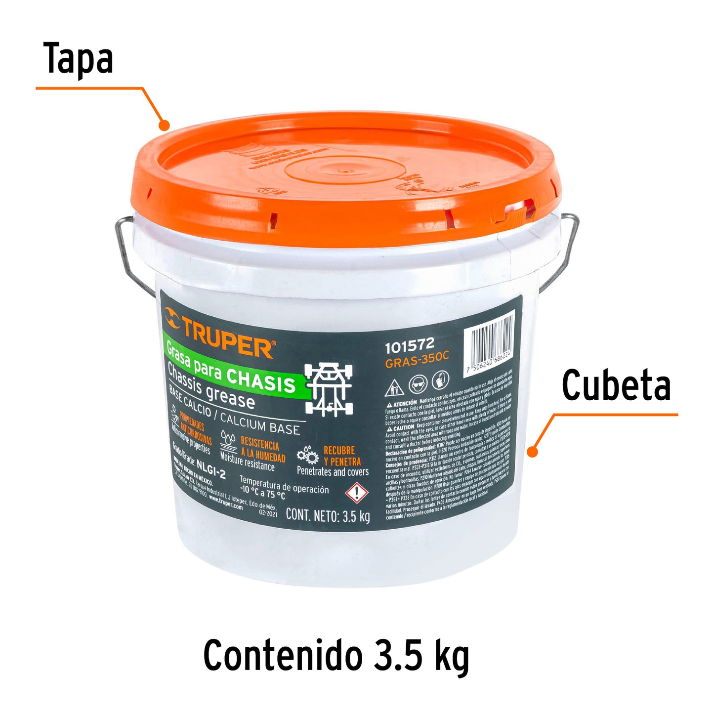 Grasa para Chasis Truper 3.5 kg Cubeta – 101572