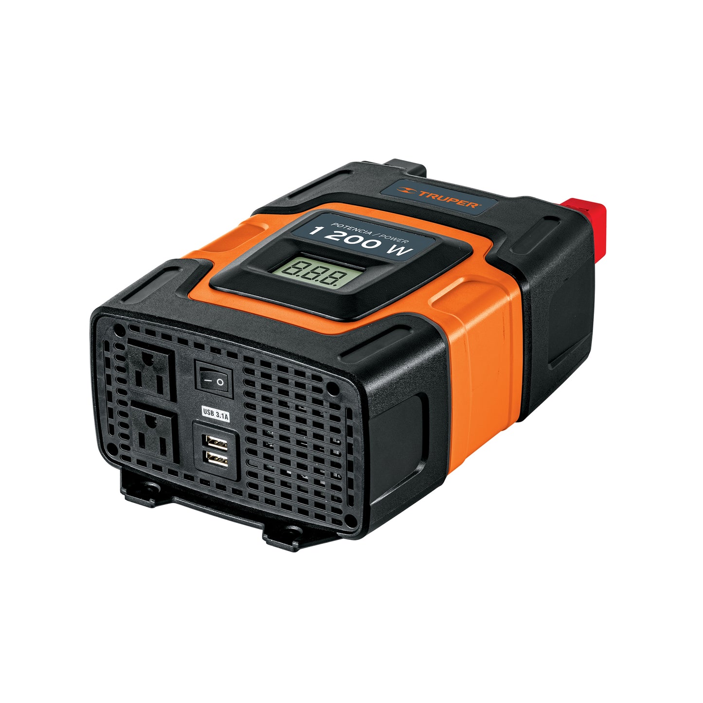 Inversor de Corriente Truper 1200 W con Puertos USB – 10491