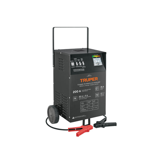 Cargador de Baterías Truper 35A / Arrancador 200A – 13029