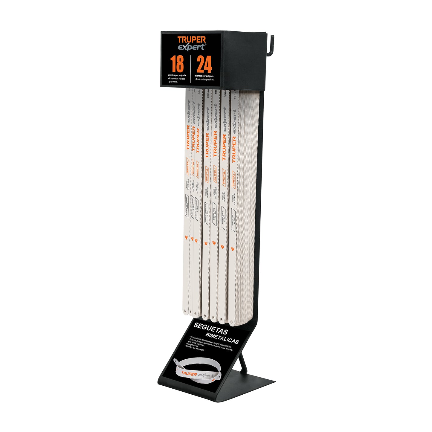 Rack Despachador Truper con 300 Seguetas 12" – 55582