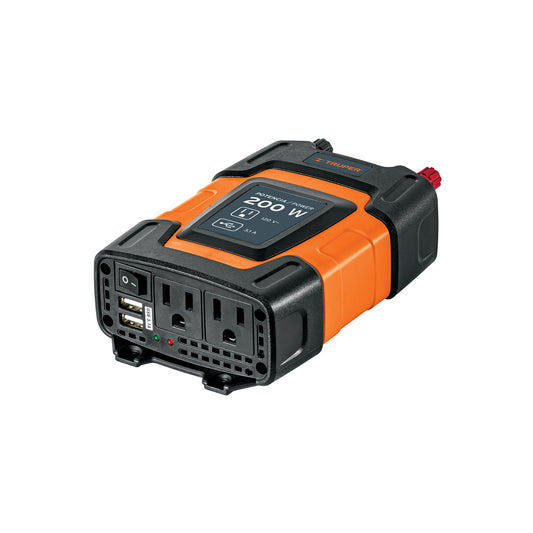 Inversor de Corriente Truper 200 W con Puertos USB – 10448
