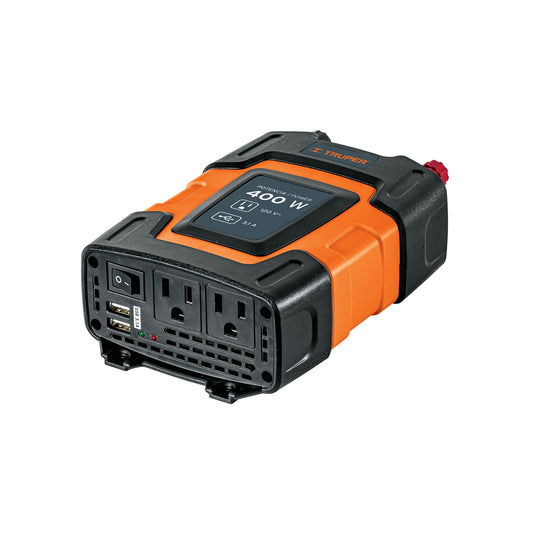 Inversor de Corriente Truper 400 W con Puertos USB – 10449