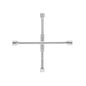 Llave de Cruz Truper 14" Plegable Pulida y Cromada