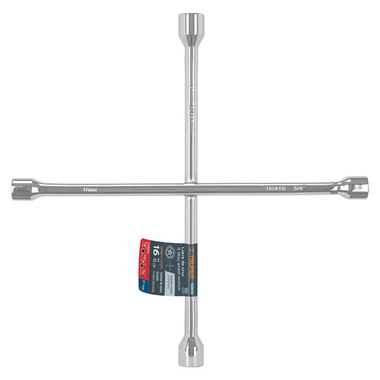 Llave de Cruz Truper 16" Pulida y Cromada – 102634