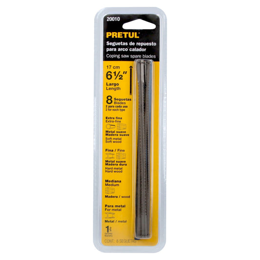 Repuesto de Seguetas Pretul (Blíster x 8) para Arco ACA‑6 – 20010