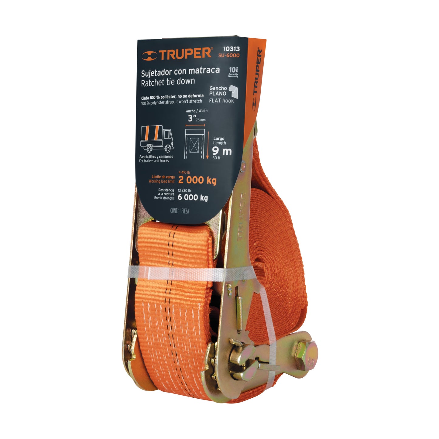 Sujetador con Matraca Truper 6000 kg – 10313