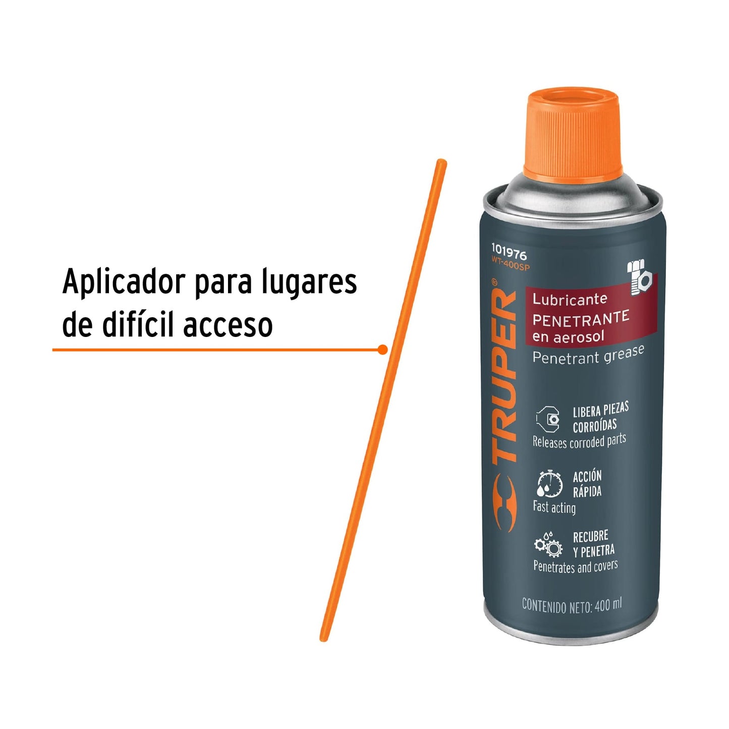 Lubricante Penetrante Truper 400mL con Atomizador – 101976
